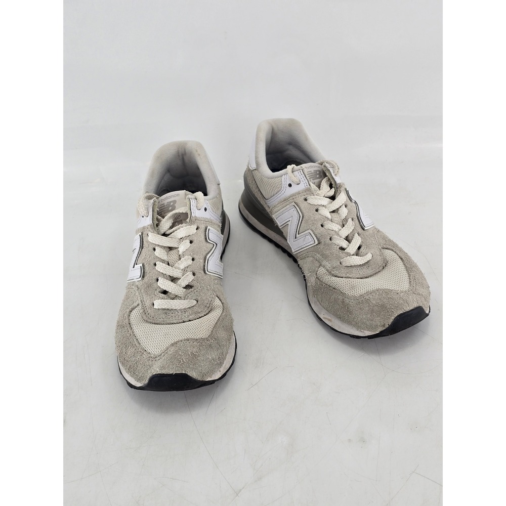 New Balance 574 Sneakers Womens 7 Gray Suede Mesh WL574EVW - Good